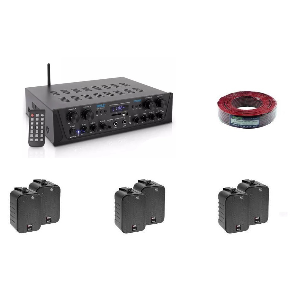 Kit de Musica Ambiental 6 Parlantes