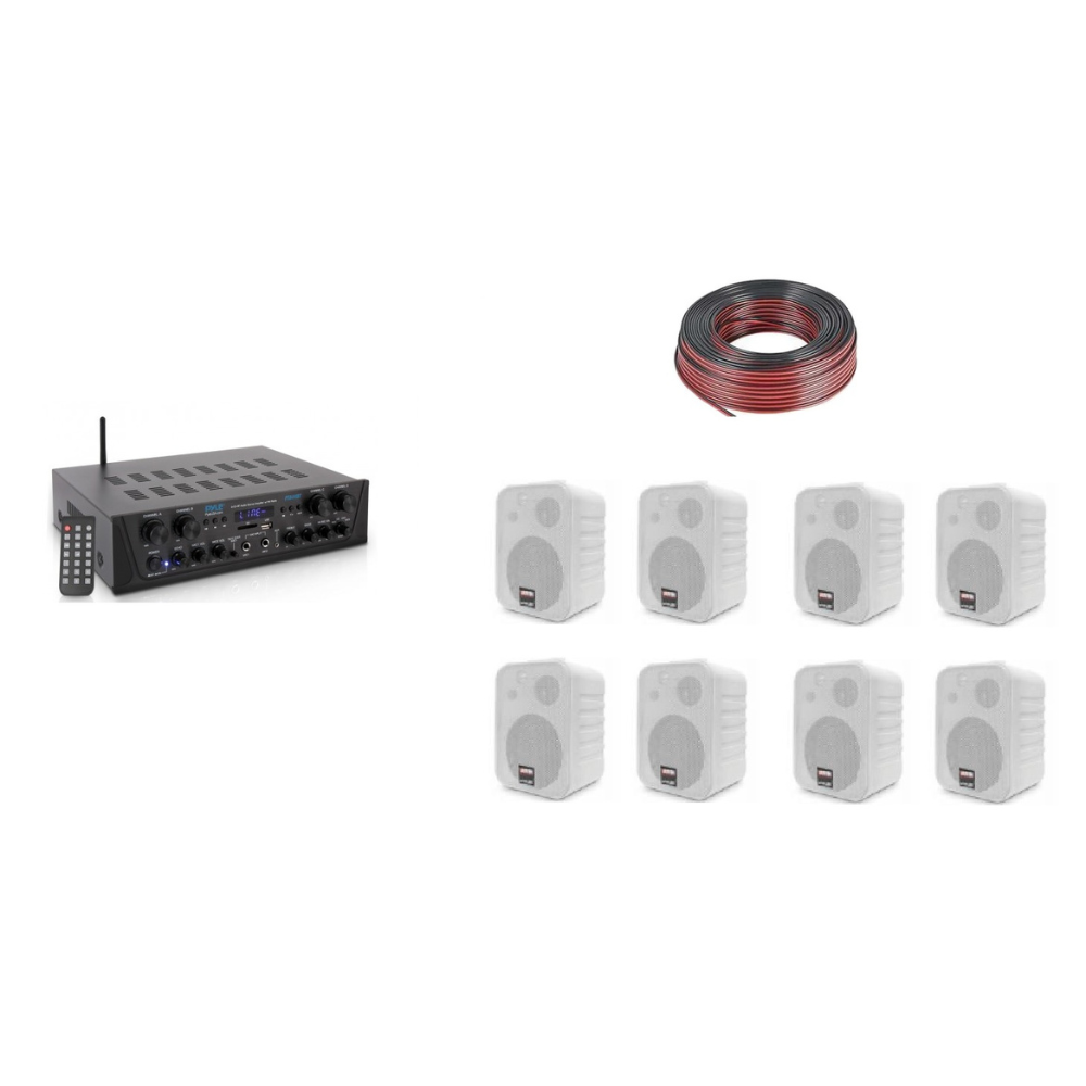 Kit de Musica Ambiental 8 Parlantes