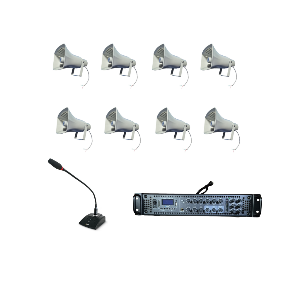 Kit Megafonía 8 Bocinas