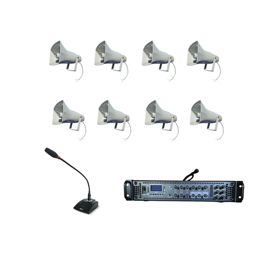 Kit Megafonía 8 Bocinas