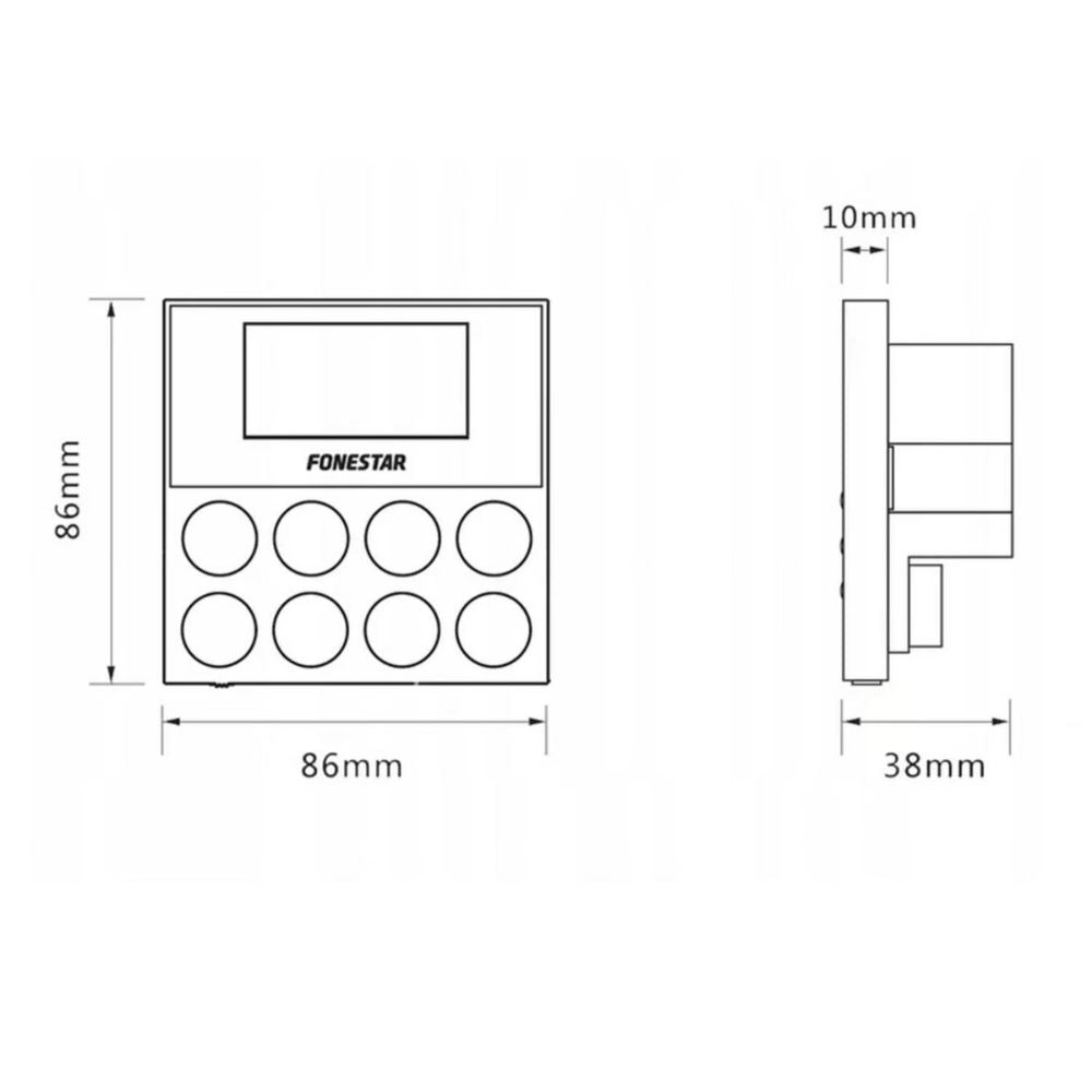 Amplificador Mural KS-AMP FONESTAR