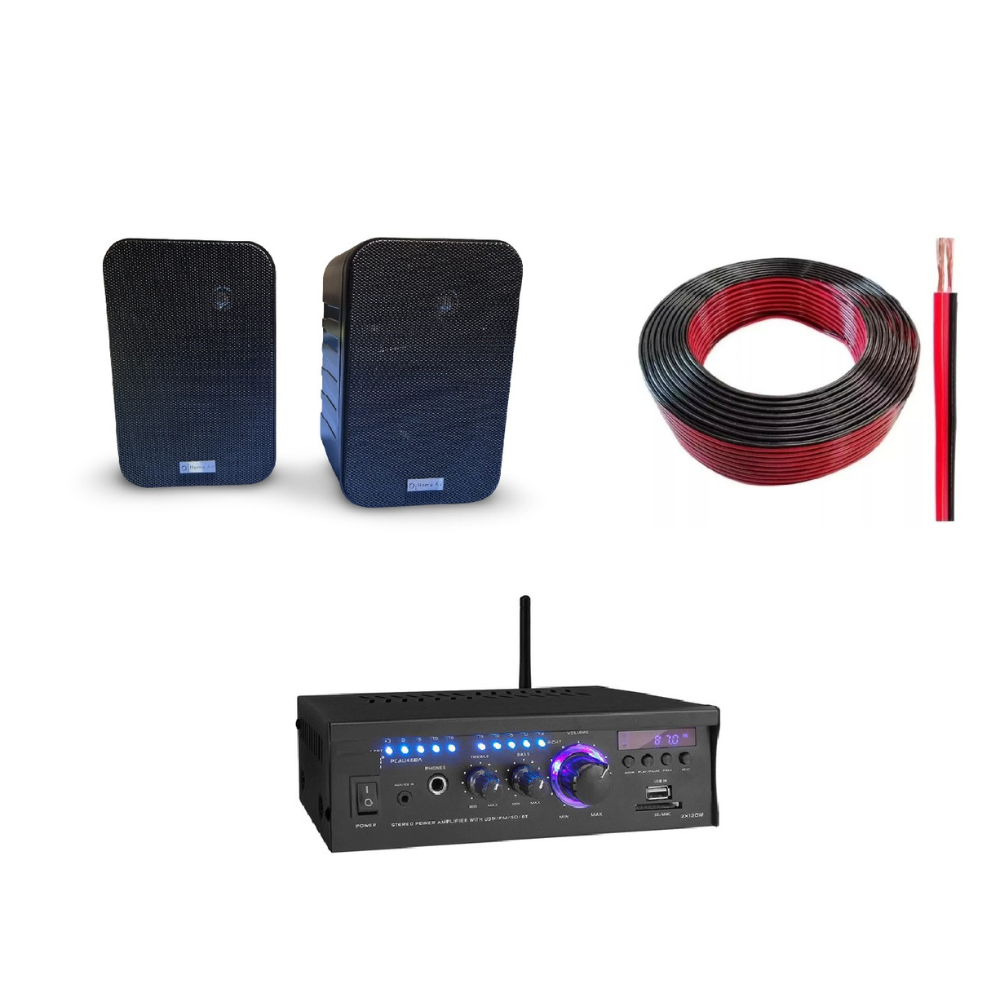 Kit de Música Ambiental 2 Parlantes
