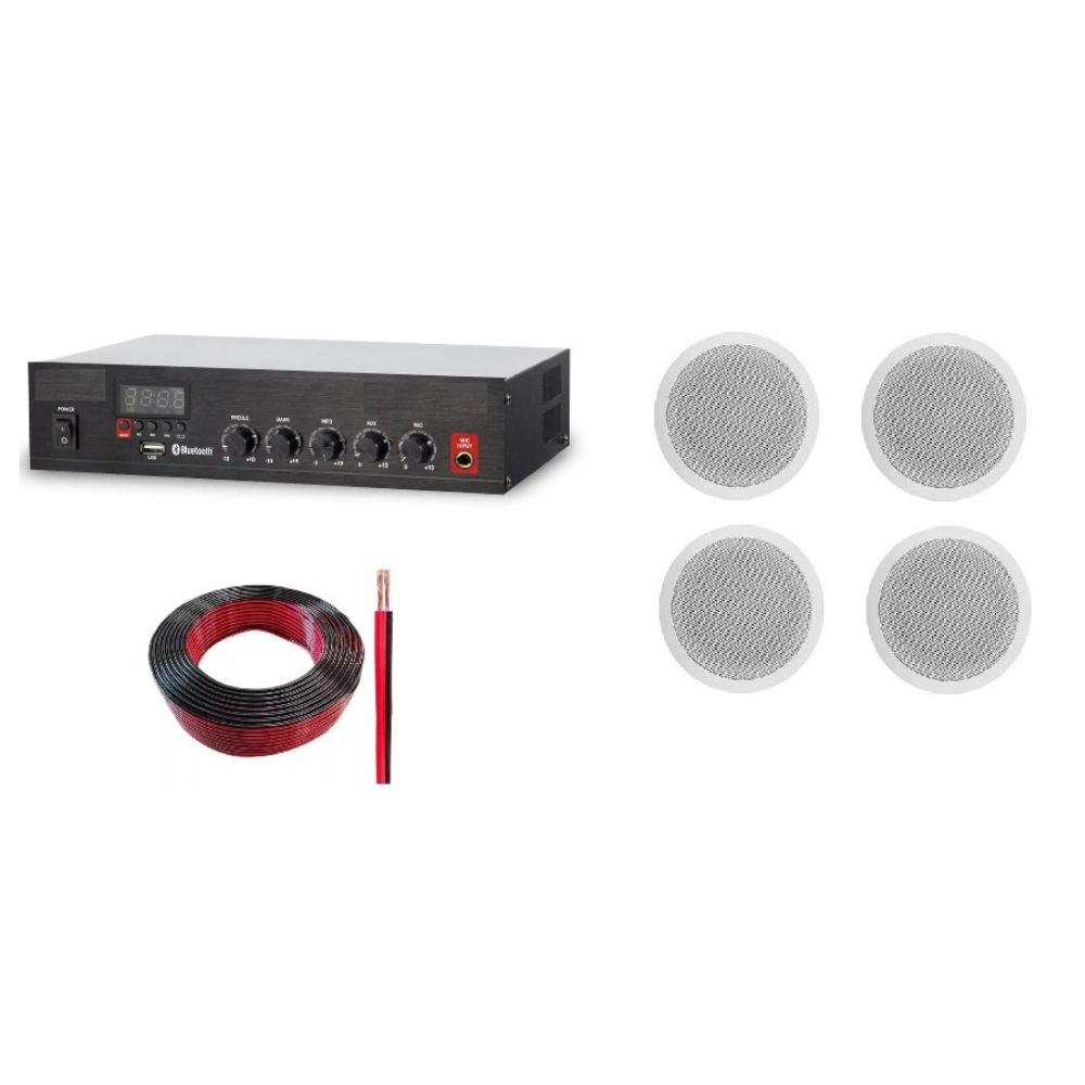 Kit Musica Ambiental 4 parlantes Cielo