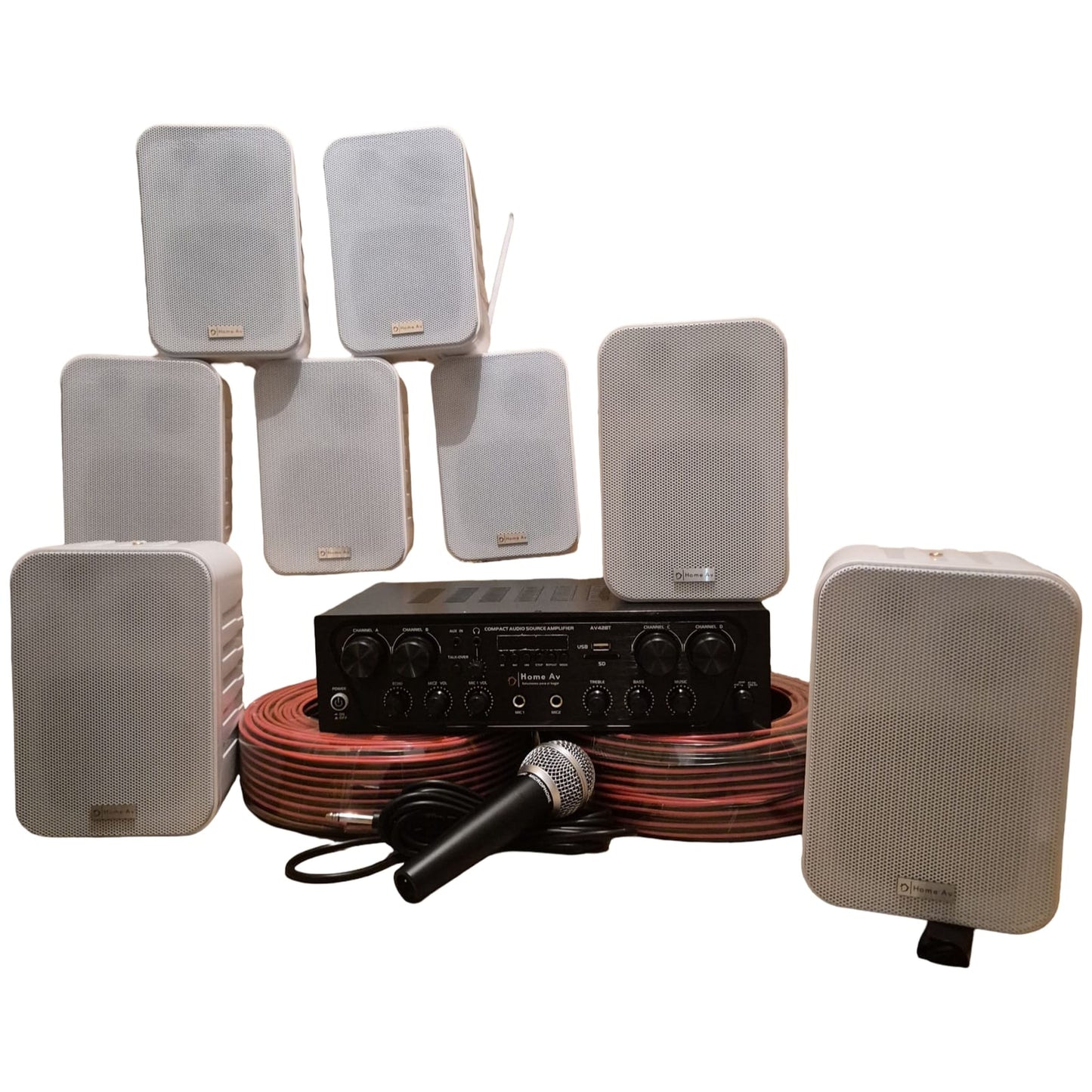 Kit de Voceo 8 Parlantes