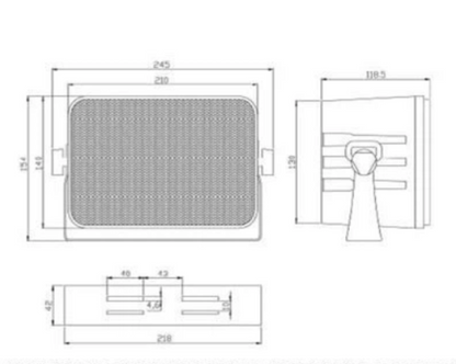 Par Parlante Mural Home av HYB105 100v /8 ohms