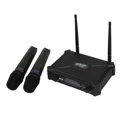 MICROFONO DOBLE INALAMBRICO SKP UHF 300D