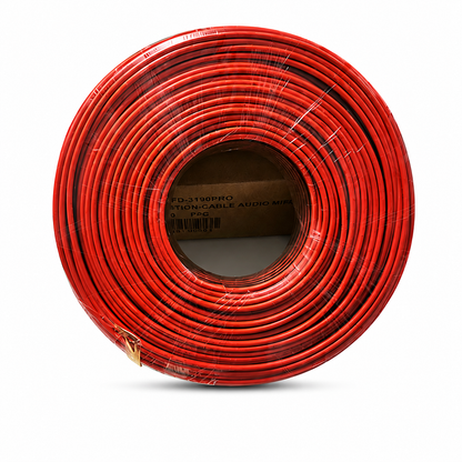 Cable De Parlante Profesional 90m Rojo Negro 2x14