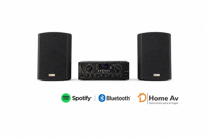 Kit Música Ambiental 2 Parlantes Exterior