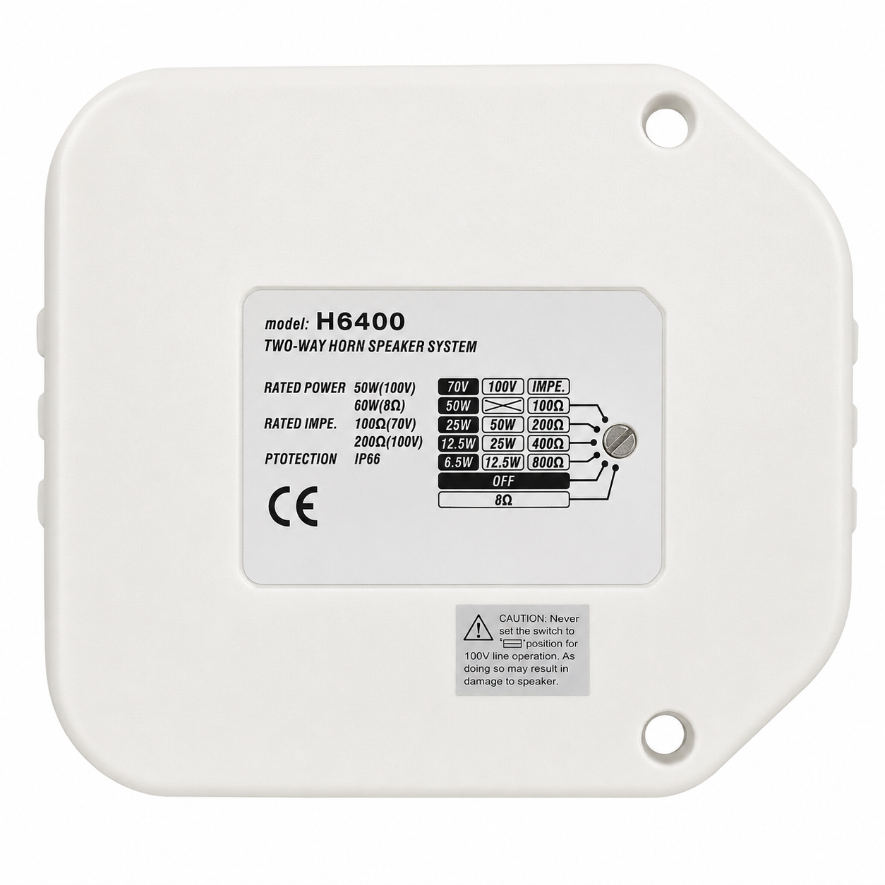 Bocina Corneta H6400 50W Exterior