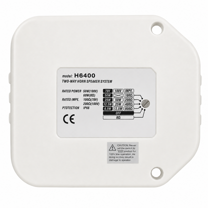 Bocina Corneta H6400 50W Exterior