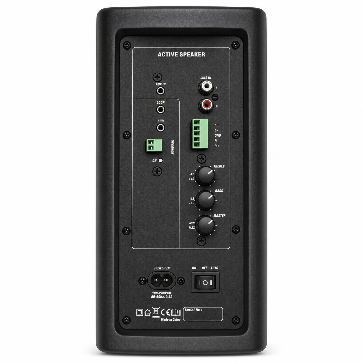 Par de Parlantes Activos HYB106-6A 6.5” 40W+40W