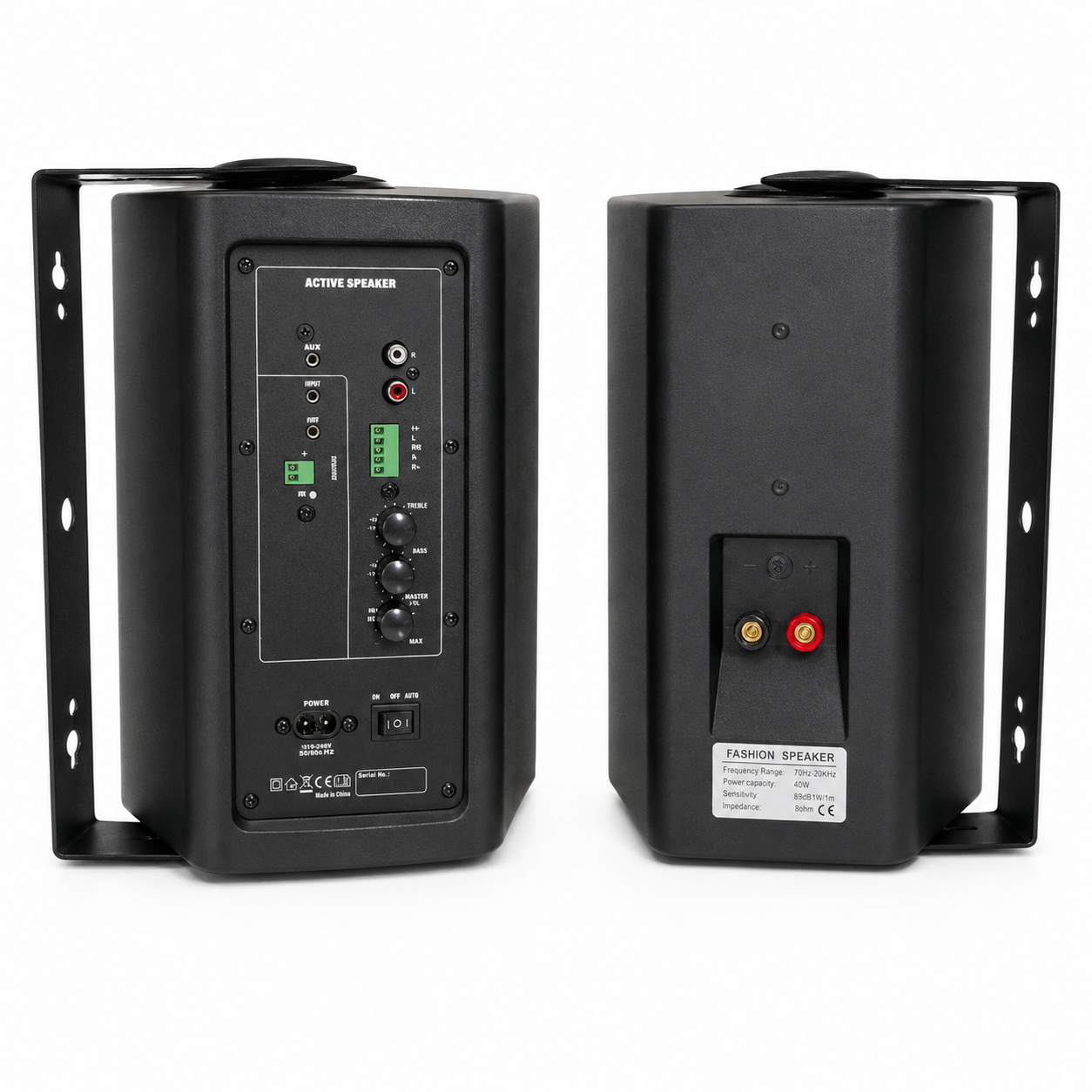 Par de Parlantes Activos HYB106-6A 6.5” 40W+40W