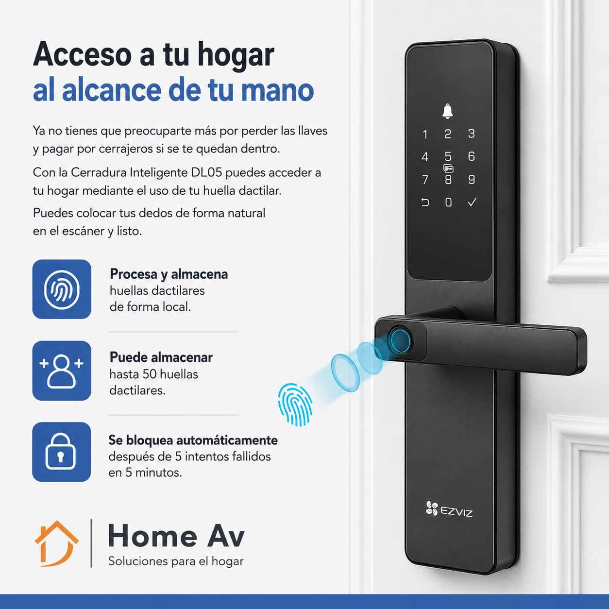 Cerradura Ezviz DL05 + Instalacion