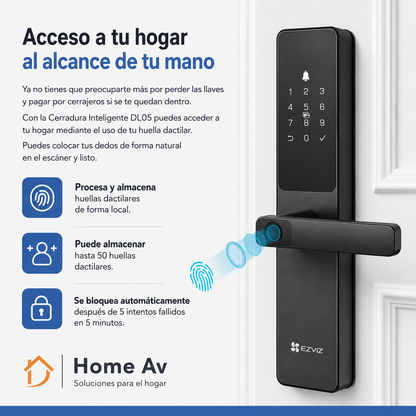 Cerradura Ezviz DL05 + Instalacion