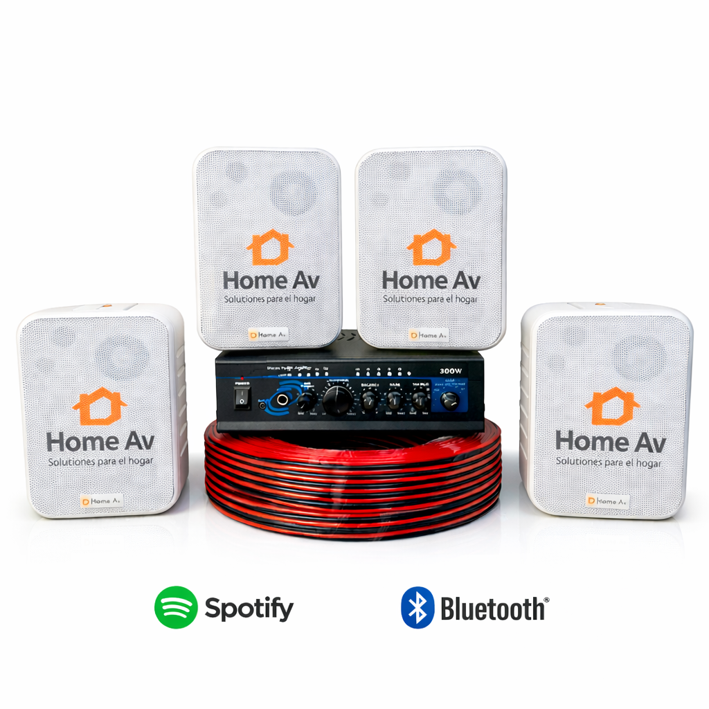 Kit de Musica Ambiental 4 Parlantes