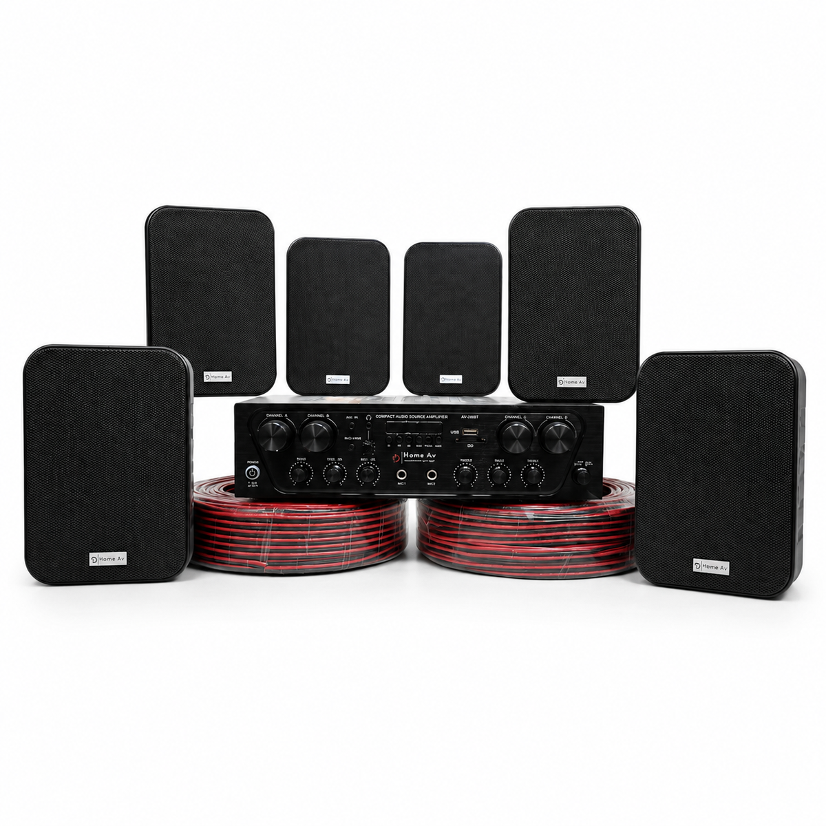 Kit de Musica Ambiental 6 Parlantes