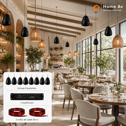 Kit 8 Parlantes Ambientales Colgantes