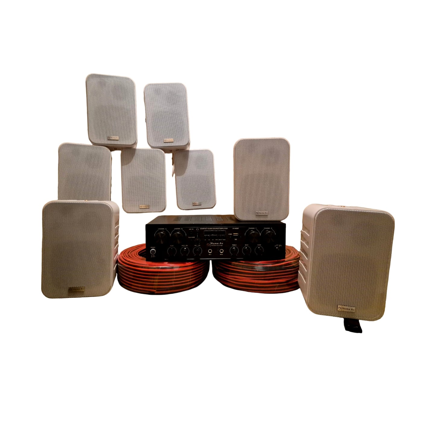 Kit de Musica Ambiental 8 Parlantes