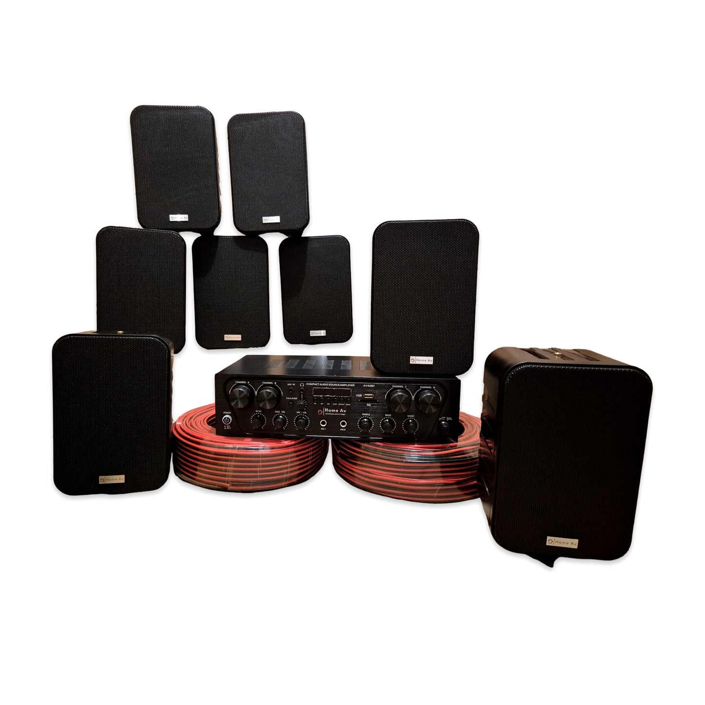 Kit de Musica Ambiental 8 Parlantes