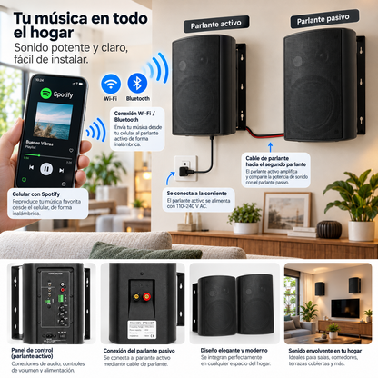Parlantes de instalación Activos HYB106-6A