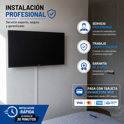 Servicio de instalación de televisores