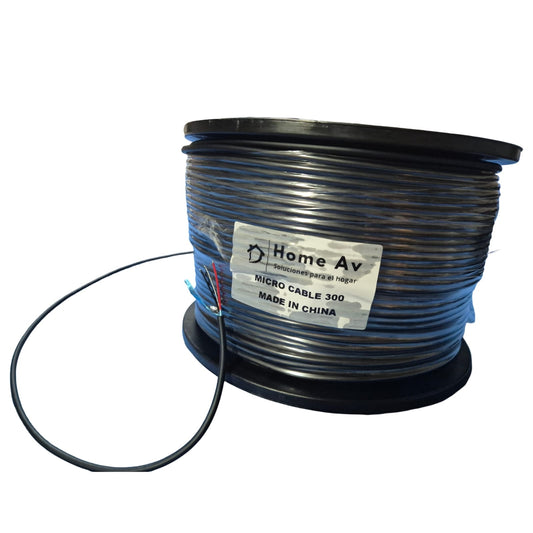 Rollo Cable Micrófono 300 Mts Para Instalacion Balanceado