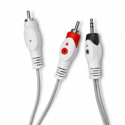 Set 10u Cable Audio Y Mini Jack (3.5mm) A Rca 1.8mts Fiddler