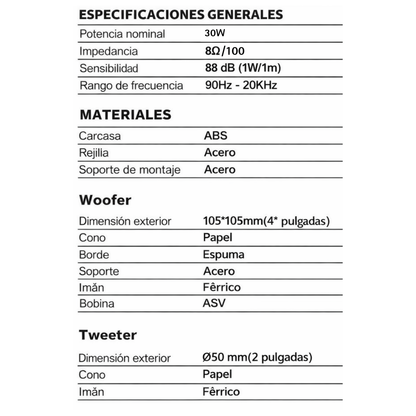 Kit de Musica Ambiental 4 Parlantes