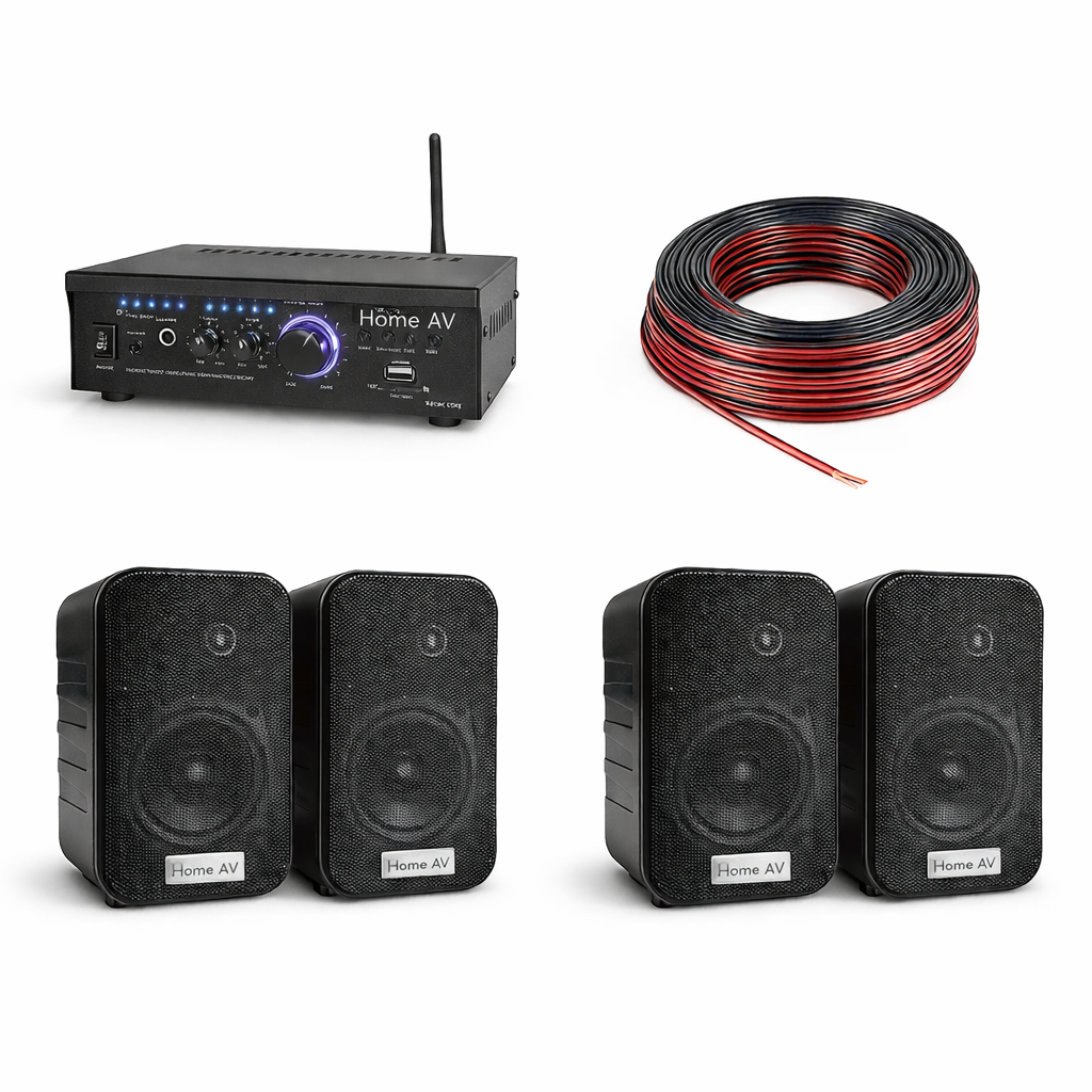 Kit de Musica Ambiental 4 Parlantes