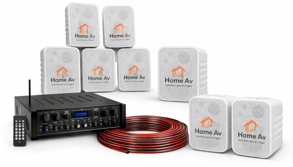 Kit de Musica Ambiental 8 Parlantes