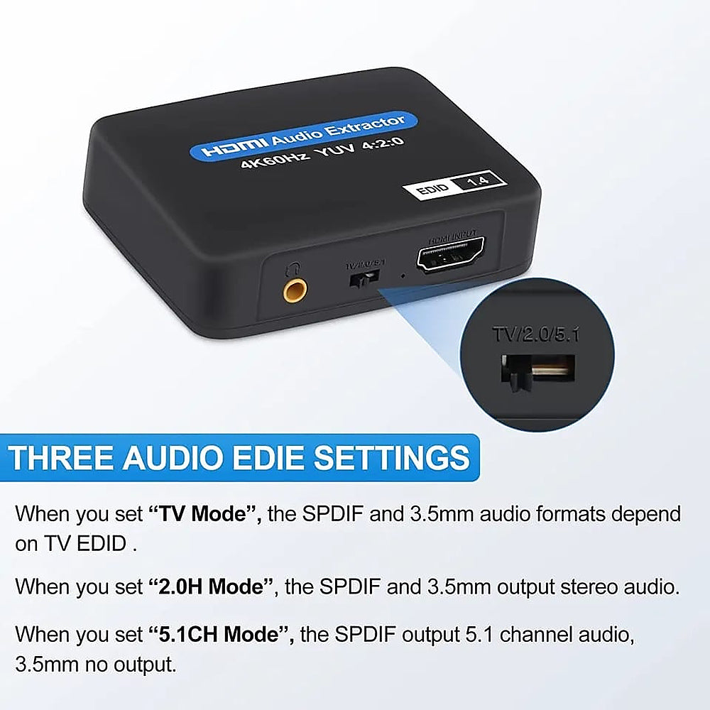Extractor de Audio HDMI 4k