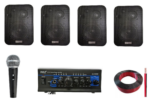 Kit de Voceo 4 Parlantes
