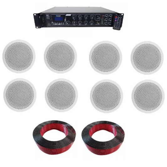 Kit Música Ambiental 8 Parlantes Cielo