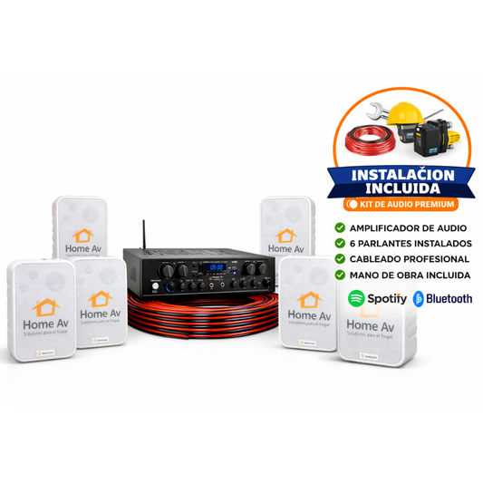 Kit de Musica Ambiental 6 Parlantes Instalado